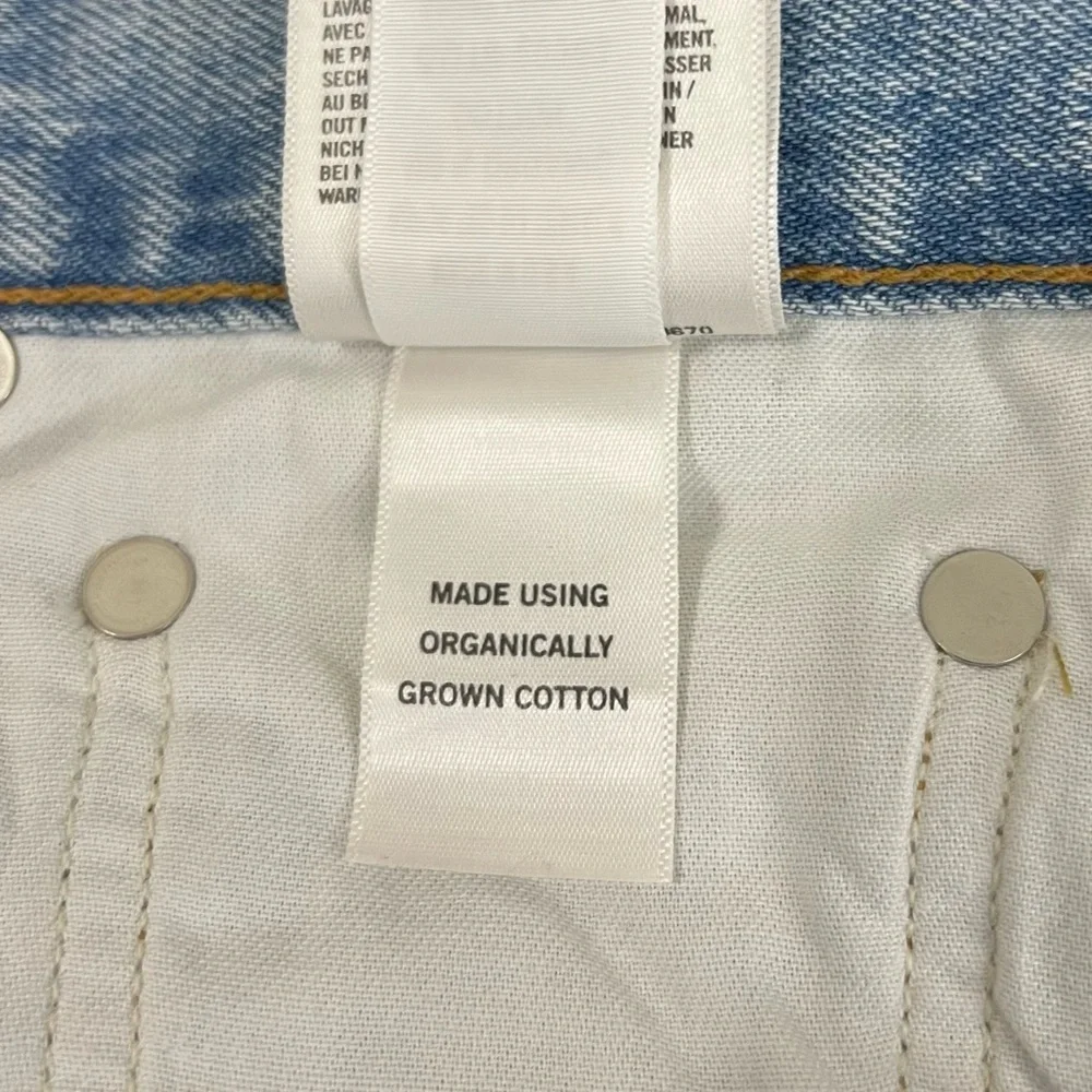 AGOLDE Blue Broken Waistband Jeans